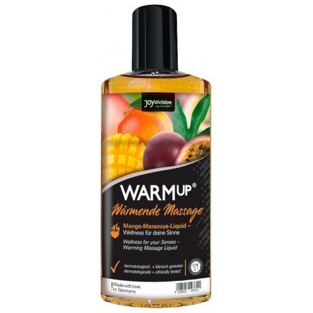 Масло массажное с разогревающим эффектом "Warm Up" аромат и вкус манго и маракуйи, 150ml 