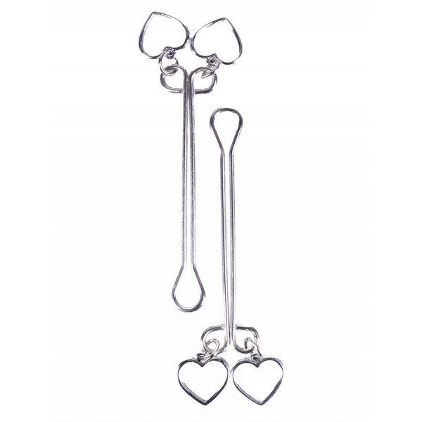 Зажимы для половых губ "Джага-Джага" с сердечками 