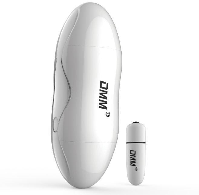 Мастурбатор в белом тубусе "DMM" вагина-ротик + вибропуля 