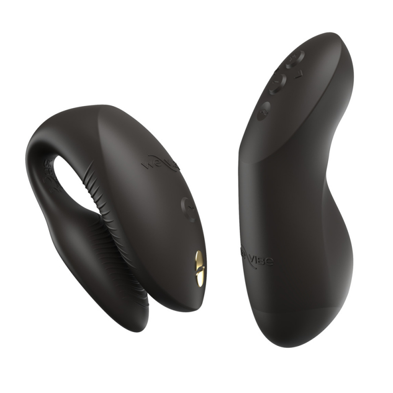 Вибратор для двоих на дистанционном управлении "We-Vibe Chorus Pro" + приложение, черный 